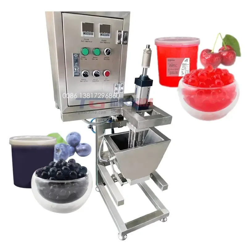 Small Bubble Agar Juice Ball Production Line Konjac Pearl Making Machine Popping Boba Machinery