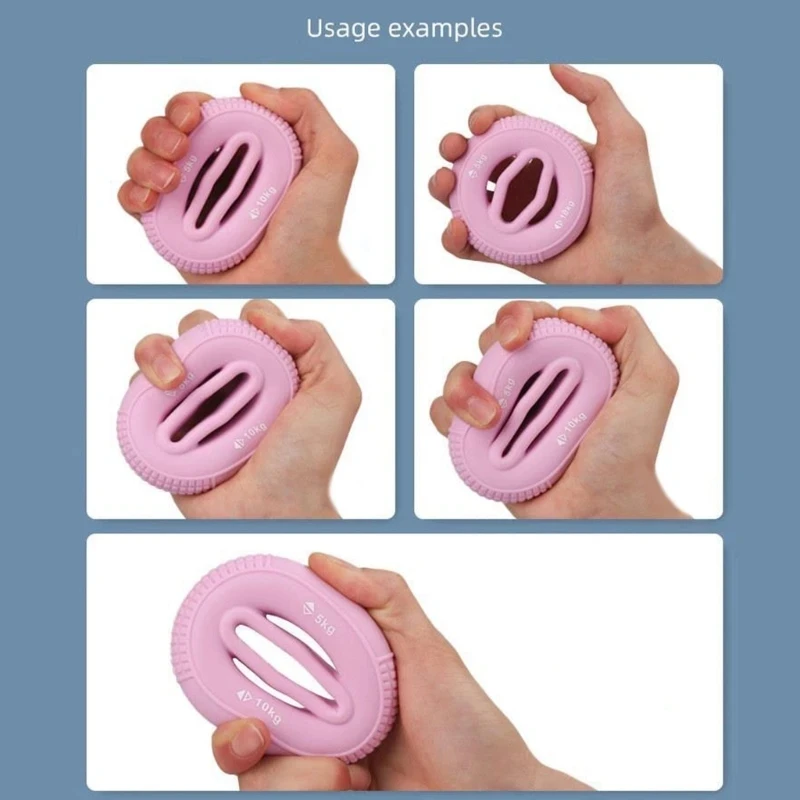 1 Stück Silikon-Fingertrainer Rutschfester Weicher Langlebiger Elastischer Finger-Massage-Griffring Finger-Unterarm-Trainer zur Verbesserung der Handkraft – Detail 6