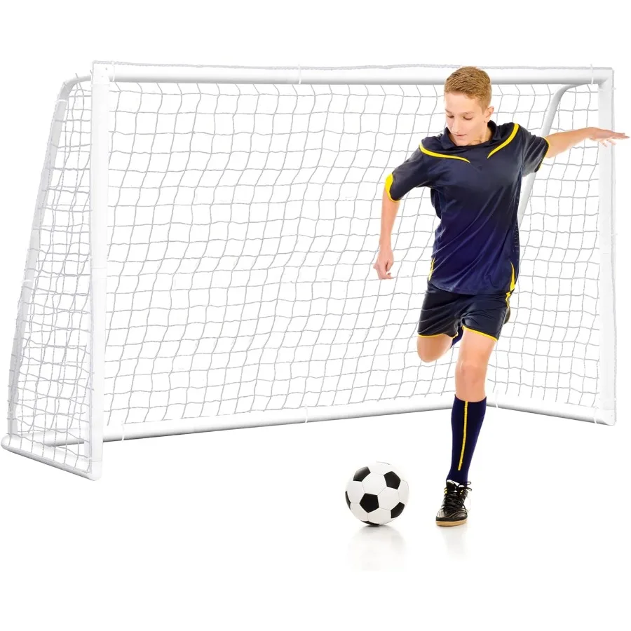 

Portable Soccer Goal for Backyard 8x5 ft Adults Soccer Net and Frame for Home Backyard Practice Training Goals