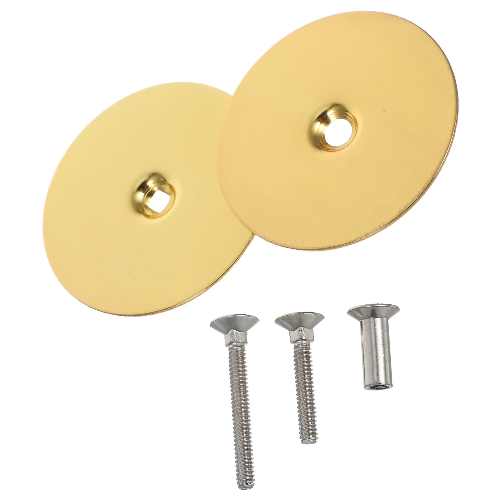 

1 Set Stainless Steel Door Filler Plate 2.5 Inch Vintage Finish No Tools Required For Apartment Door Security Cover Lock Bore