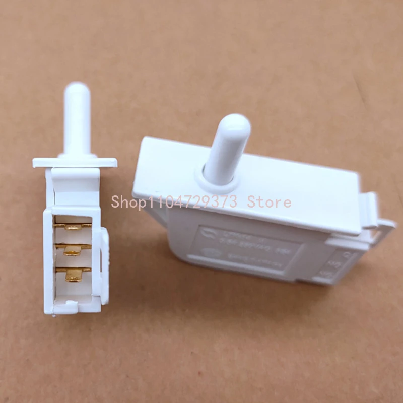 1 قطعة للثلاجة تحسين المنزل الباب مفتاح الإضاءة البلاستيك واسعة النطاق الجهد المدخلات العلامة التجارية الجديدة مفتاح بـزر دفع أدوات #5