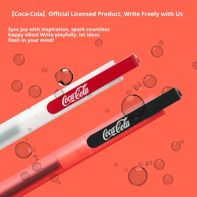 قلم جل كاكو كوكا كولا اليومي 0.5 ملم نقطة رفيعة سريعة الجفاف وناعم الانزلاق كانيتا مثالي لمجلسات الدراسة الممتدة واللامتحان