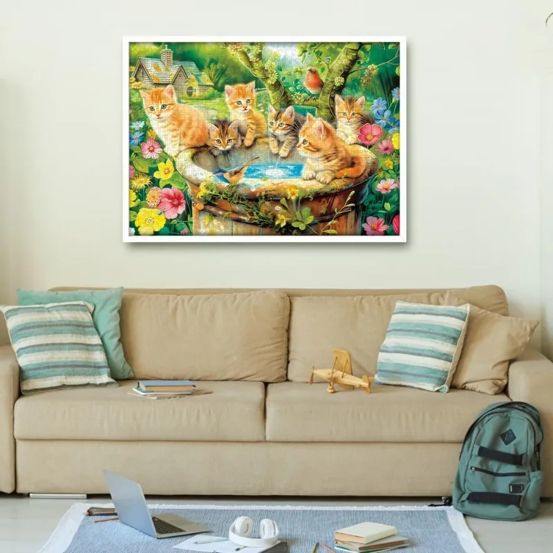 大人のジグソーパズル庭のかわいい子猫 1000/500/300/120 ピース風景パズル誕生日ギフトルーム装飾エンターテイメントおもちゃ