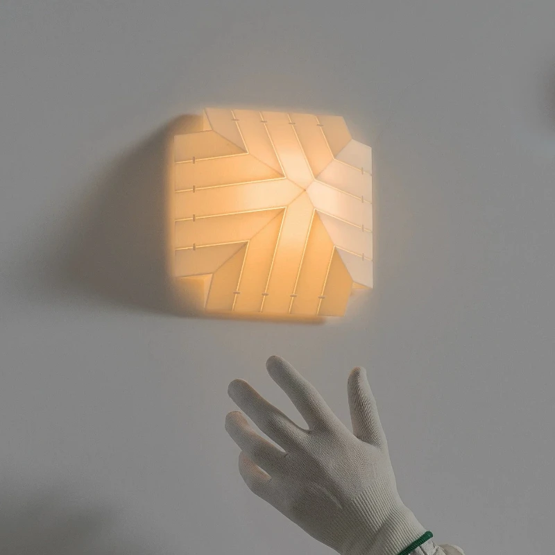 Japanese Wabi Sabi Wall Lamp Designer Living Room Background Bedroom Corridor Atmosphere Illumination Decoration LED Wall Sconce