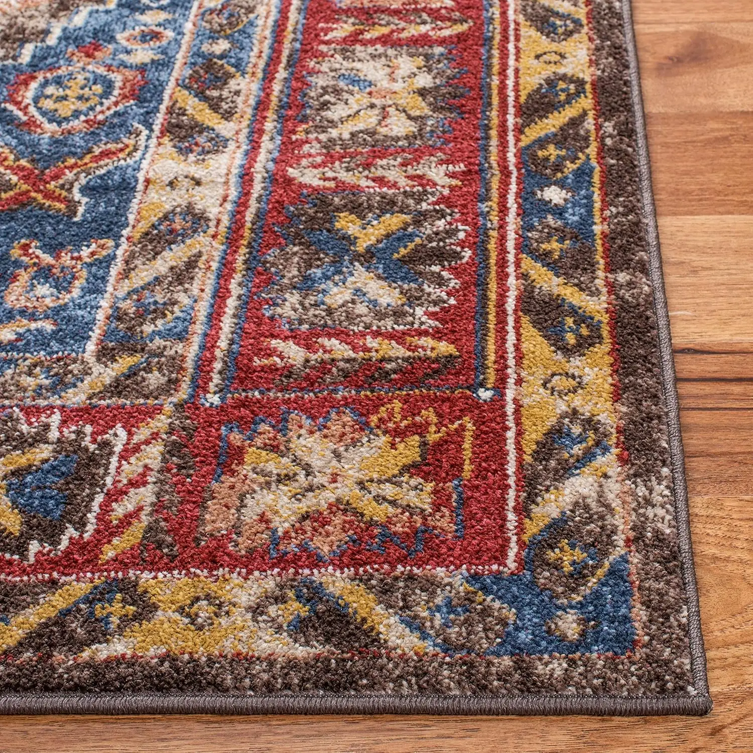 Bijar Collection 2'3"" X 14' Marrón / Royal Bij621C Alfombra tradicional oriental desgastada sin caída para sala de estar y dormitorio