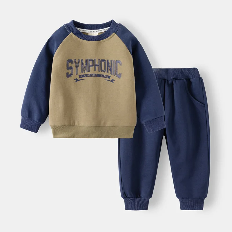 Cotton Fashion Boys Clothes Sets Spring Autumn Toddler Sweatshirts + Sweat Pant Children's Clothes