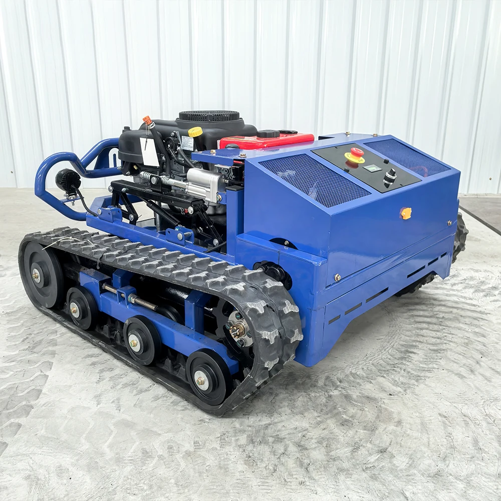 15HP L جزازة روبوت صغير قاطع غاز عرض القطع 800 مللي متر/1000 مللي متر/1200 مللي متر التحكم عن بعد الزاحف جزازة العشب