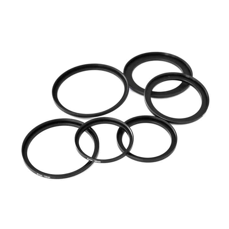 8 PACK Step Down Rings Filters Adapter 82-77-72-67-62-58-55-52-49mm 82mm-49mm Filter Lens Rings for DSLR Camera Accessories