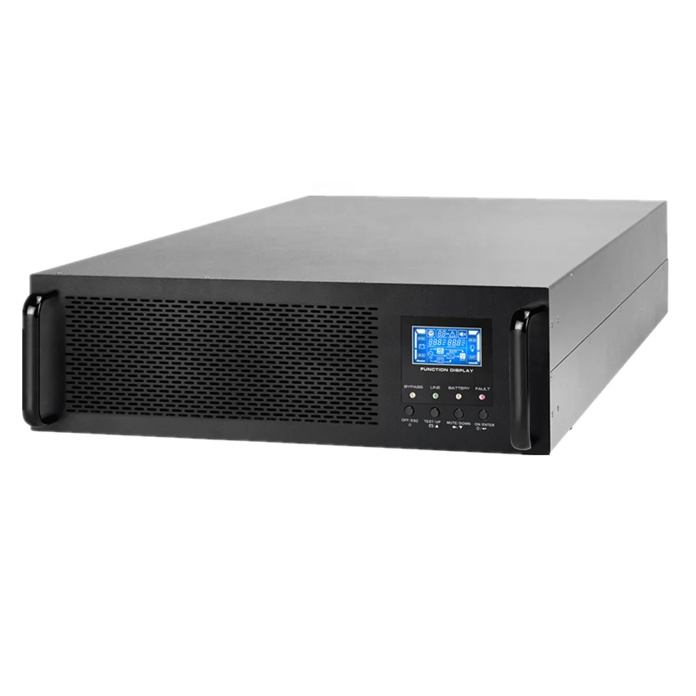 

Chinese Price Rack Mount High Frequency Online System 6KVA 220V Pure Sine Wave UPS Power