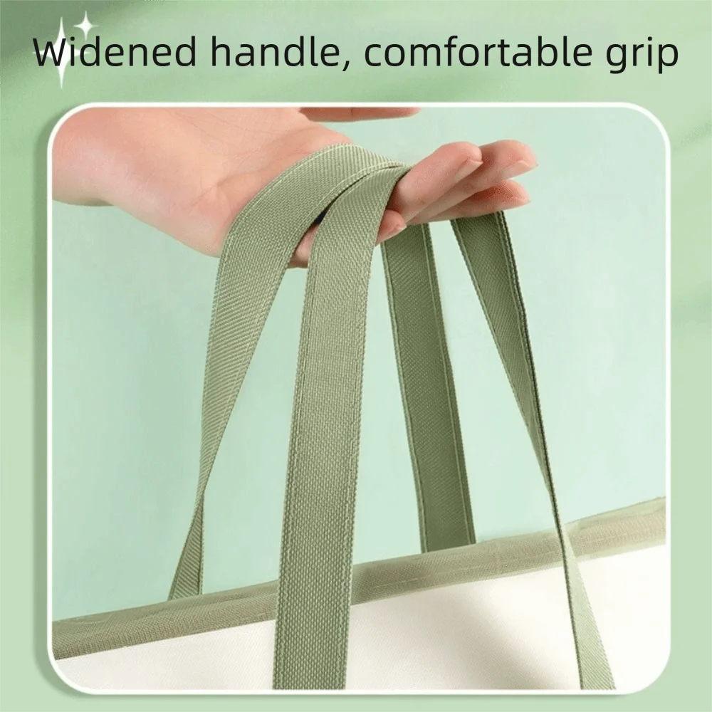 Thickened Material Mesh Hand Book Bag Large Capacity Mesh Design Primary Tutoring Bags Double Layer Portable Handle