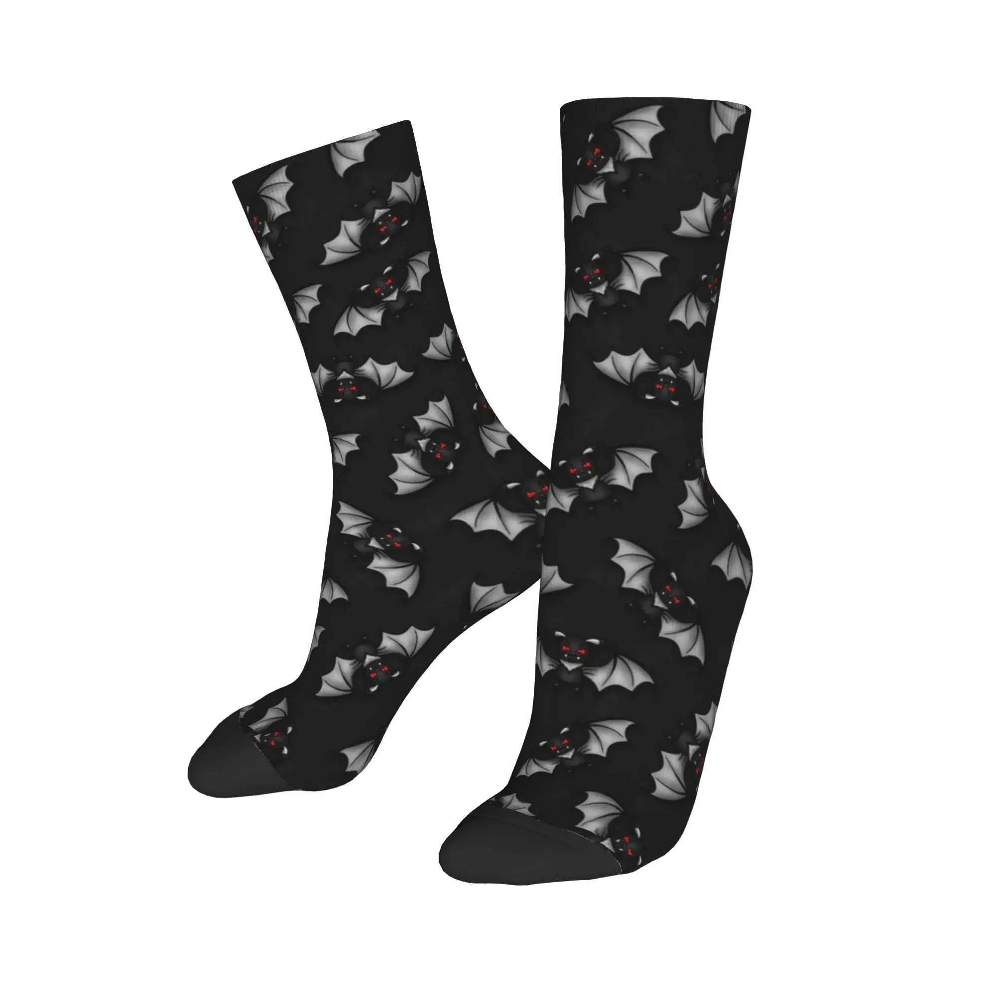 Black White Swirl Spooky Texture Stockings  Fashion Socks Men's Soft Socks Winter Running Pattern Non Slip Socks Gift Idea