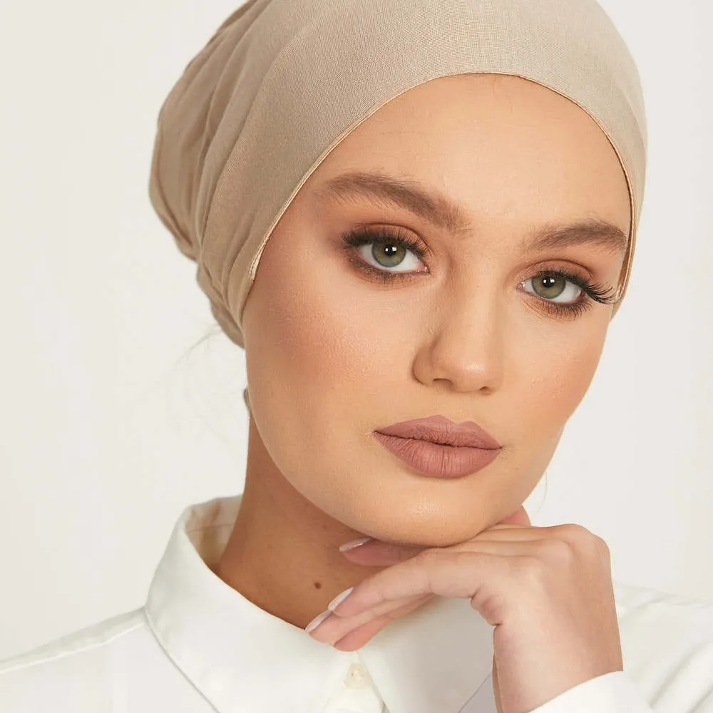 Underscarf Turban Bone Bonnet Muslim Women Inner Hijab Hat Beanies Islam Tie Back Headscarf Ninja Cap Head Wrap Turbante Mujer