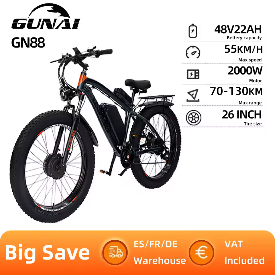 GUNAI-Bicicleta Eléctrica GN88 