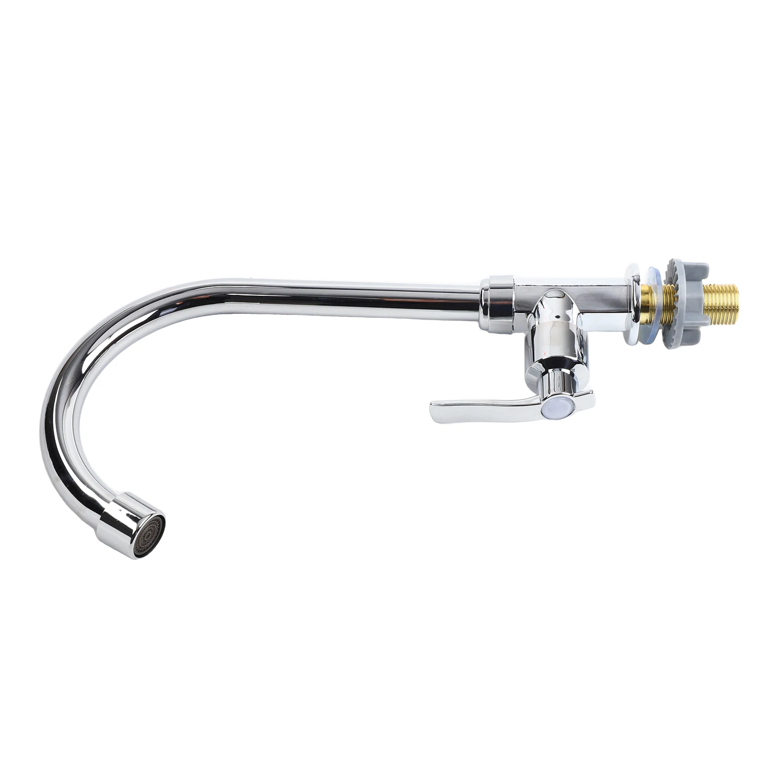 1pc キッチンの蛇口キッチンプラスチック鋼の蛇口シングル冷水シンクの蛇口シングルハンドルスイベルキッチン浴室用