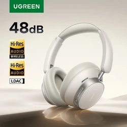 UGREEN 하이튠 맥스 5 하이브리드 액티브 노이즈 캔슬링 헤드폰, APP 고해상도 LDAC 사운드, 블루투스 헤드폰, 멀티포인트 연결