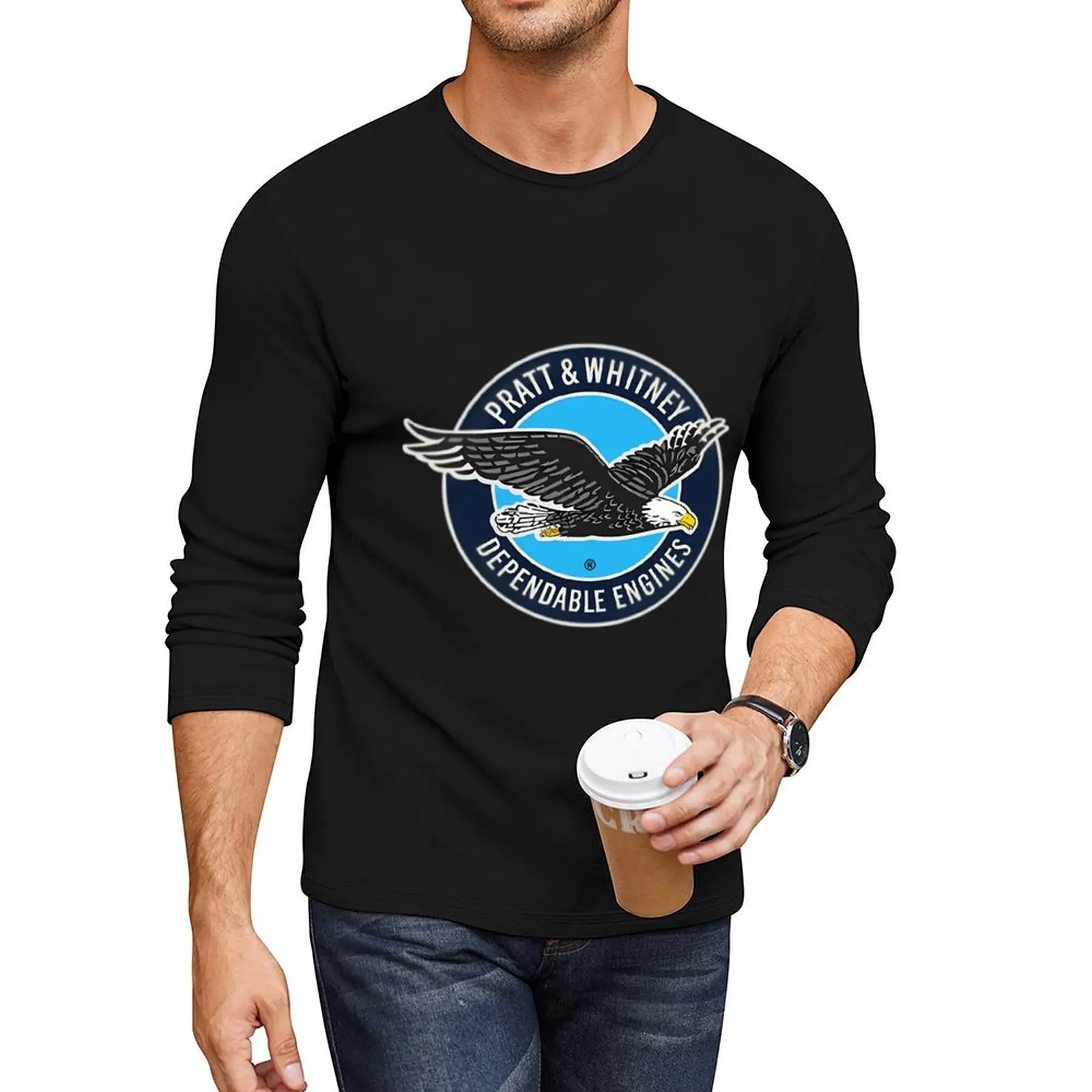 

Pratt Amp Whitney Long T-Shirt black t shirts T-shirt for a boy funny t shirts for men