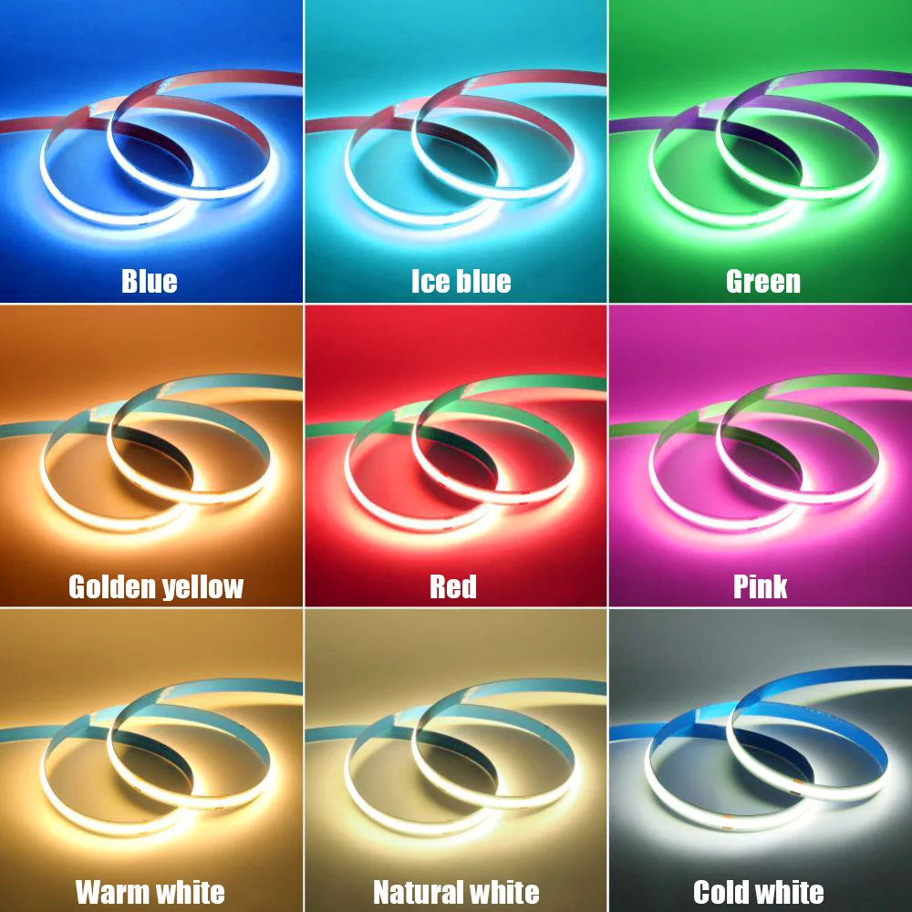 Motion Sensor 5V Led COB Light Strip Battery Usb Powered Auto ON/OFF Liner Lighting Diode for Cabinet Wardrobe Kitchen Staircase