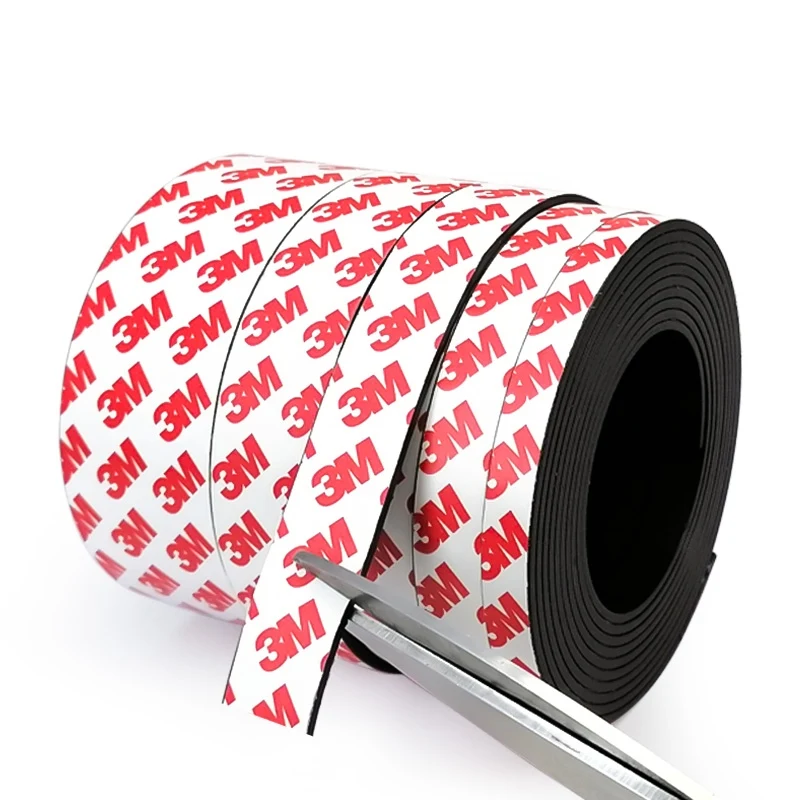 شريط مغناطيسي ناعم، يمكن قطع الشريط الطويل بشكل تعسفي، والمغناطيس التدليبي به مغناطيسية تدوم طويلاً