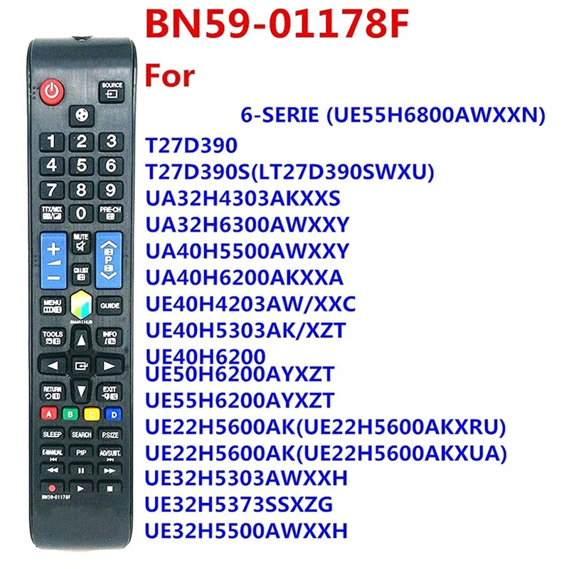 BN59-01178F Remote Control For Samsung TV Remote Control UA60H6300AW/UA55H6800AW Replacement Remote image 5
