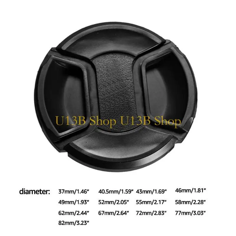 U13B Snap-On Front Lens Cover Cover Pinch Lens Cap Debu Cover Dust dengan Anti-Kehilangan Untuk Pentax DSLR
