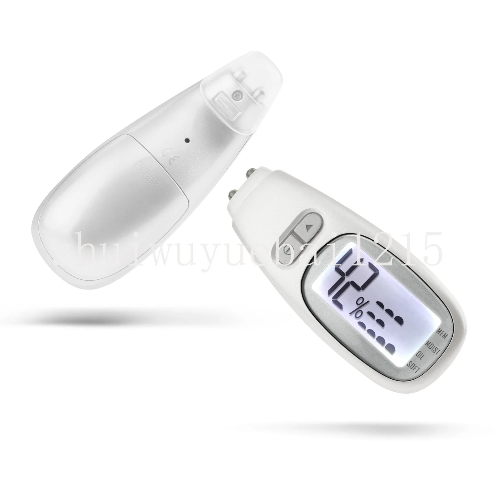 Facial skin moisture detection tool, skin water and oil tester, digital LCD smart display.