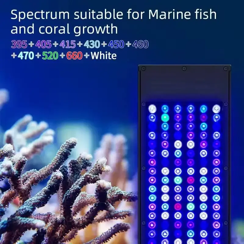 WEEK AQUA RGB+UVA Aquarium Led Lighting Fish Tank Lamp Marine Coral Light with App Control