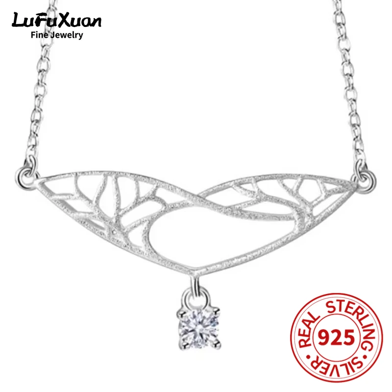 Lufu Xuan 925 sterling silver heart necklace for women silver necklace luxury sterling silver design necklace