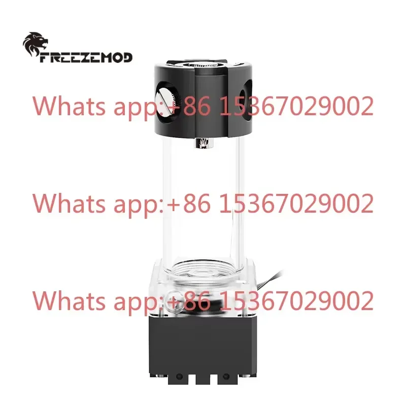 FREEZEMOD PUB-FS6MA PC Water Cooling Pump Reservoir Combo Silent Integrated Defoamer Side Mount Water Tank for Computer