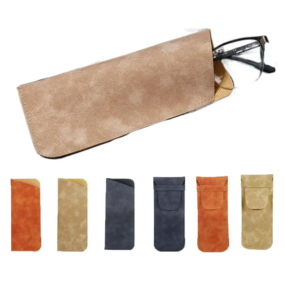 

Small Rectangle PU Leather Glasses Bag Velvet Lining Covered Sunglasses Bag Soft Portable Eyeglasses Holder Female/Male