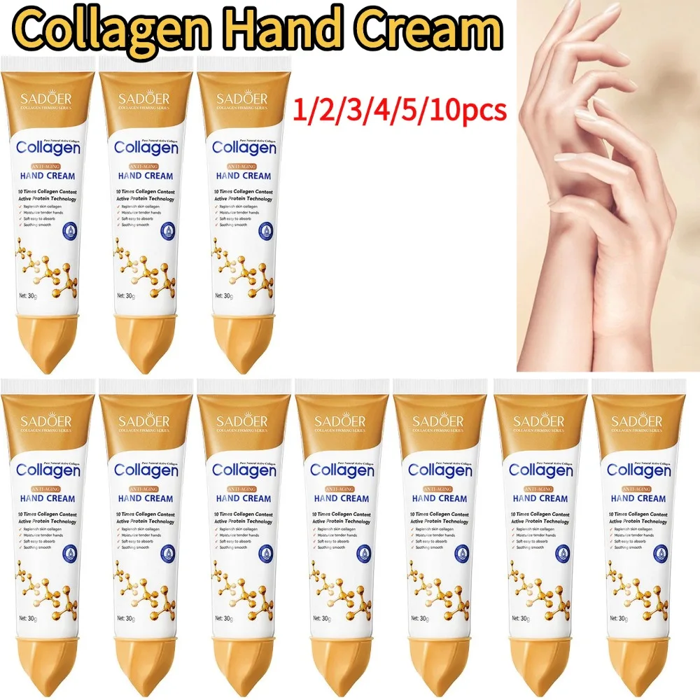 Kollagen Hand Creme Haut Erweichen Nähren Feuchtigkeitsspendende Koreanische Hautpflege Rissige Reparatur Hand Hautpflege Produkte