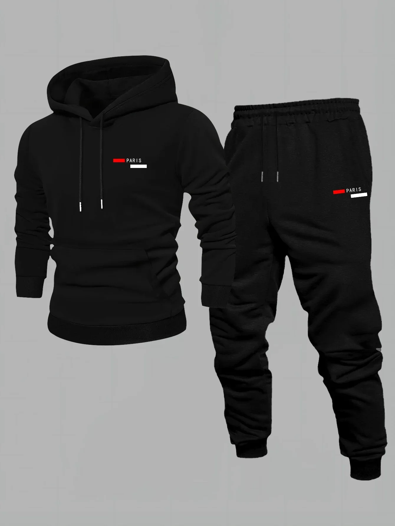 Ensemble sweat-shirt à capuche pour homme, collection automne-hiver, style décontracté, streetwear américain tendance, veste im