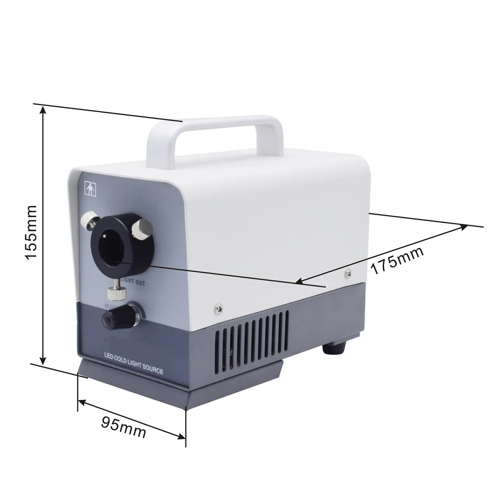Manufacturer Direct Supply Electric Fiber Optic Illuminator DIY Optics Instruments LED Cold Light Class II 3-Year Warranty