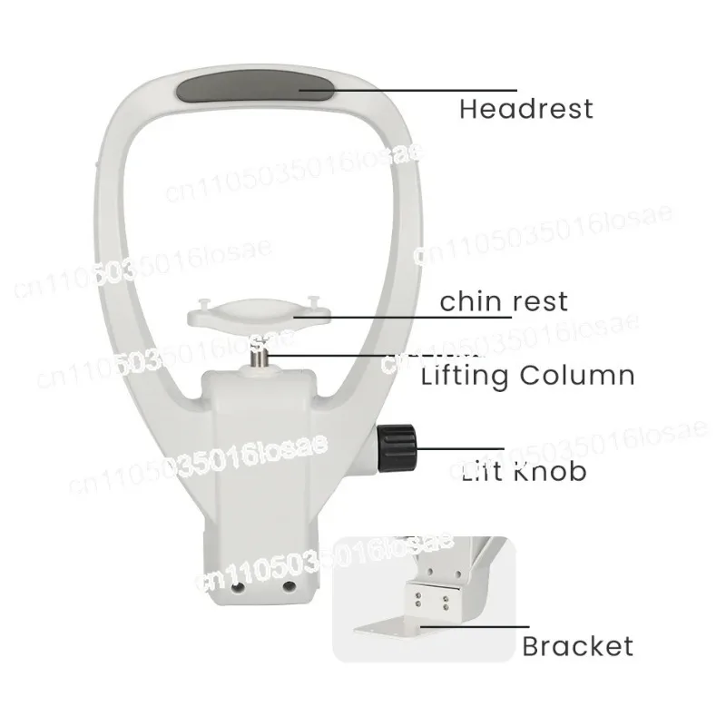 Optical Instrument Chin Rest Forehead Bracket Set for Auto Refractometer and Other Devices