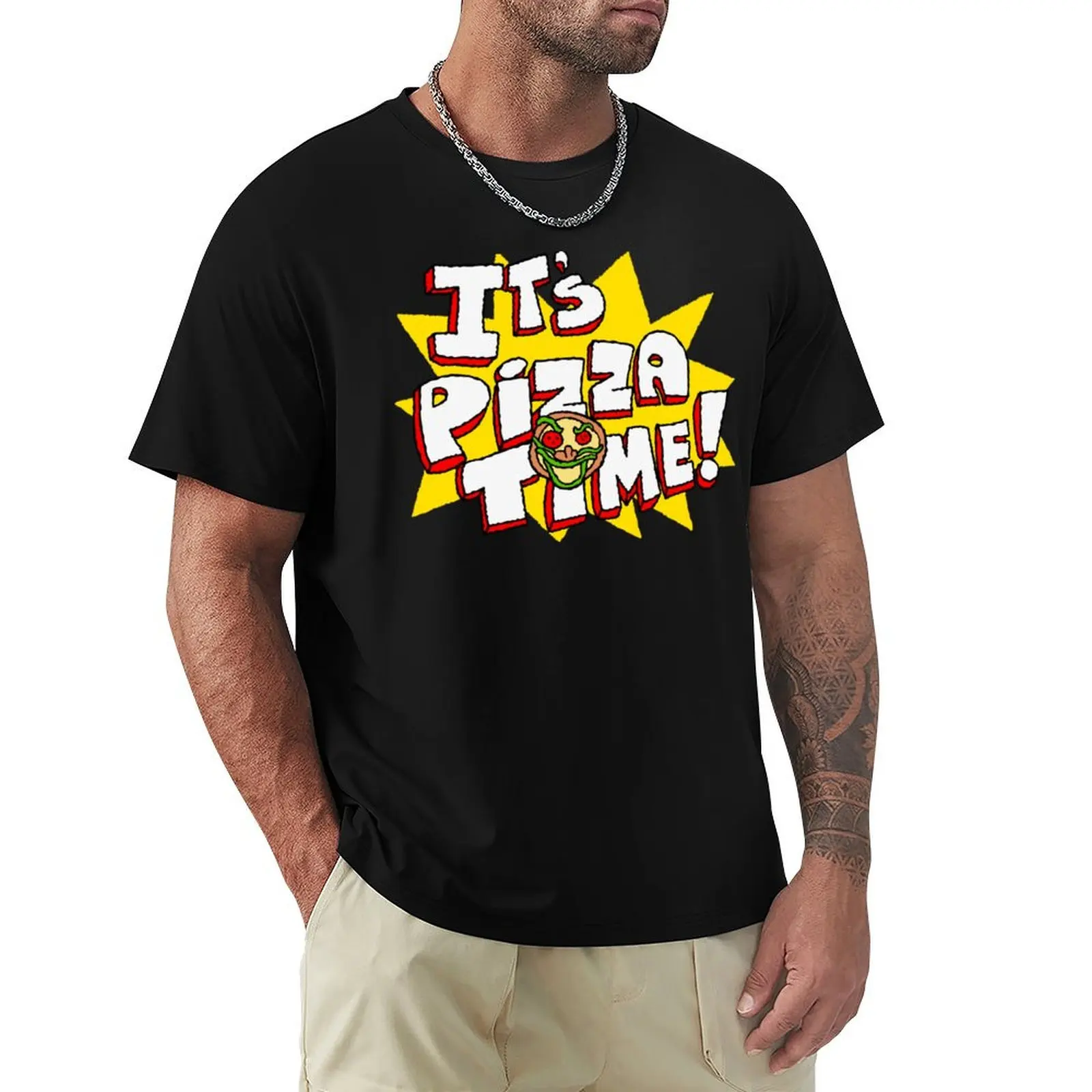 

Pizza Time T-Shirt Simple Graphic Design T-Shirt