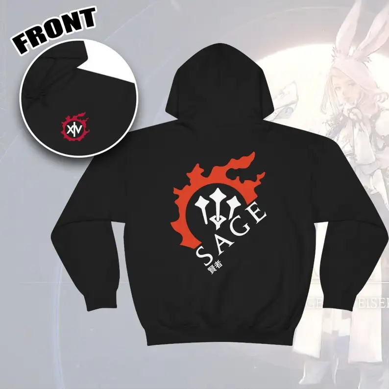 Sage - For Warriors of Light & Darkness FFXIV MMORPG hoodie unisex