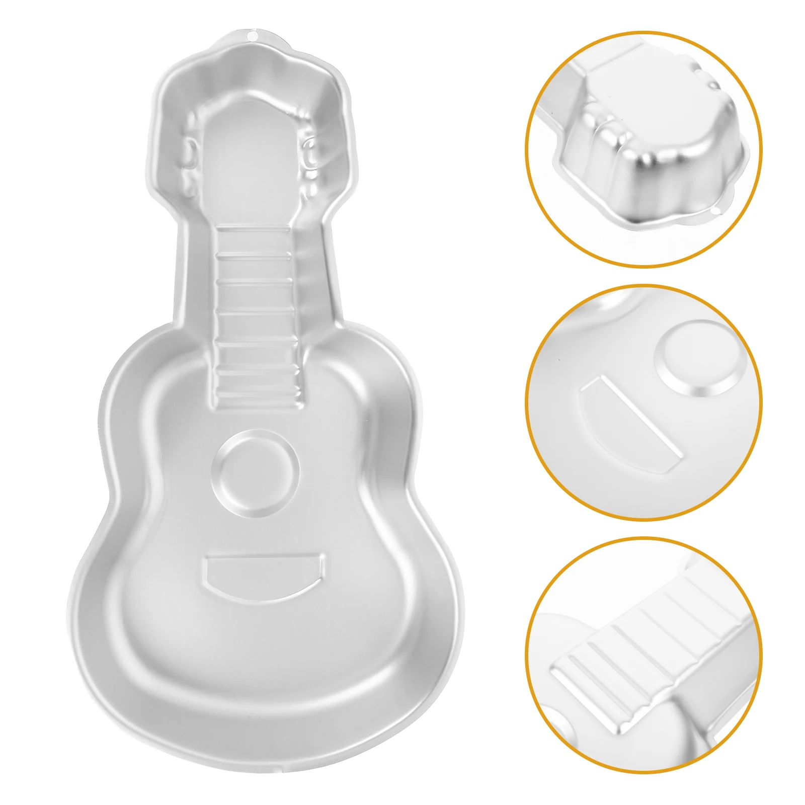 

Guitar Cake Mold Brownies Pan Birthday Party Baking Pans Molds for Bakeware Tray Aluminum
