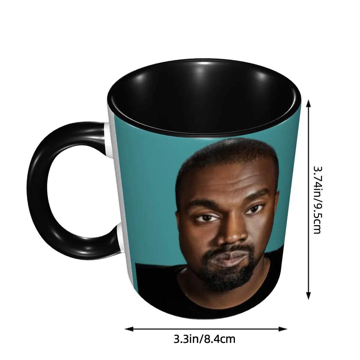 Funny Kanye West Meme Mugs Customized Rapper Music Producer Coffee Ceramic Mug Cup Creative Gift