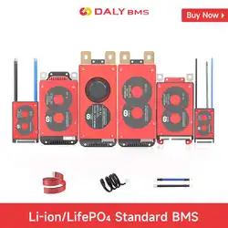 Daly BMS Lifepo4 4S 8S 10S 13S 16S with NTC Temperature Sensor 20A 40A 80A 100A 150A 200A For 18650 Battery Pack  Li-ion