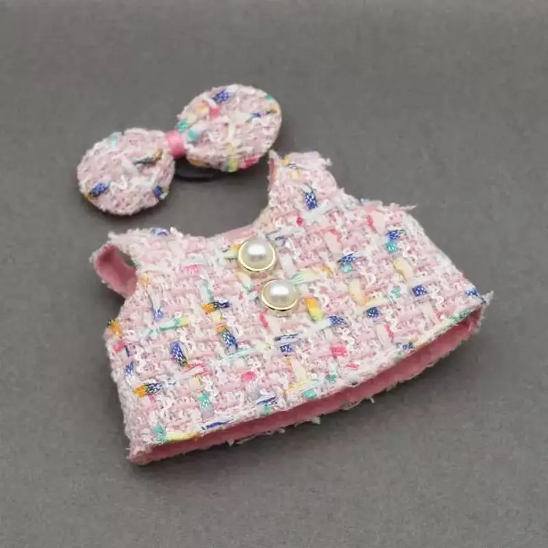 for 17CM LABUBU clothes Dolls  Girl Kid Gift Labubu clothes luxury Cute 17CM Doll Outfit Accessories Classic Dress Set