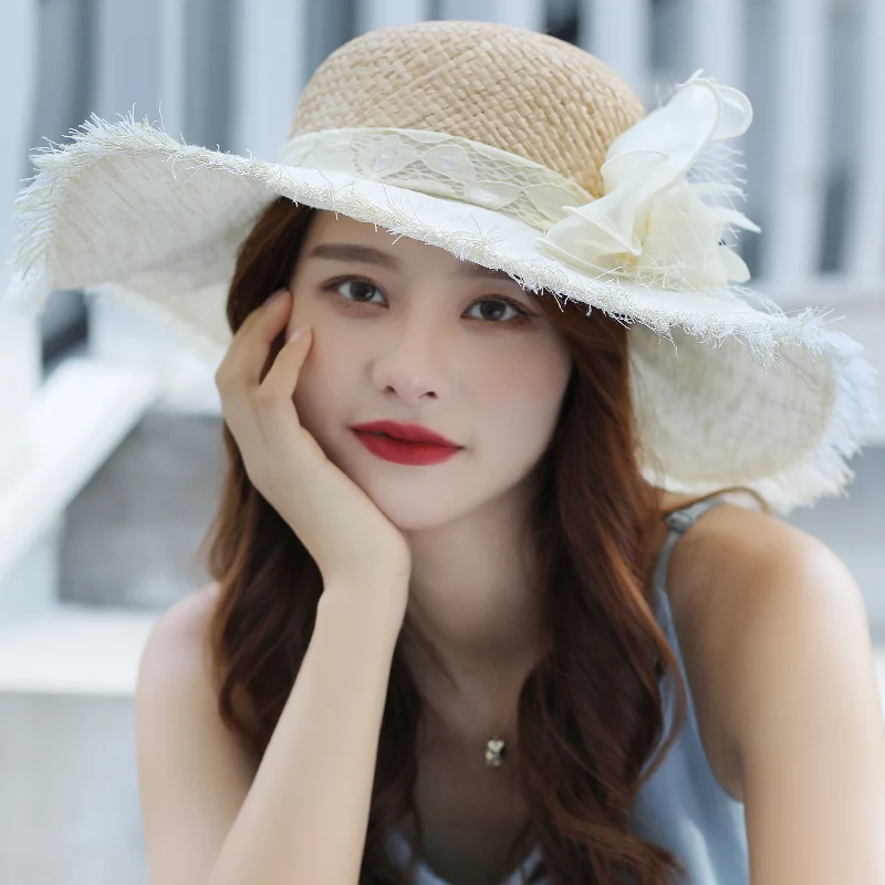 Sombrero protector solar para mujer para cubrir la cara, sombrero de paja versátil japonés, sombrilla de verano para mujer para viajar, sombrero para el sol f, 2023