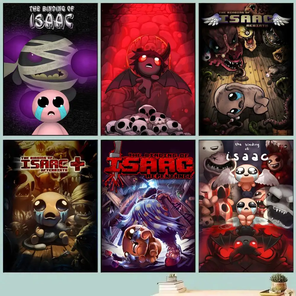 Game The B-Binding Of Isaac Poster Room Decor Home Wall Art Printing Waterproof Garage Bed Room Posters Gift