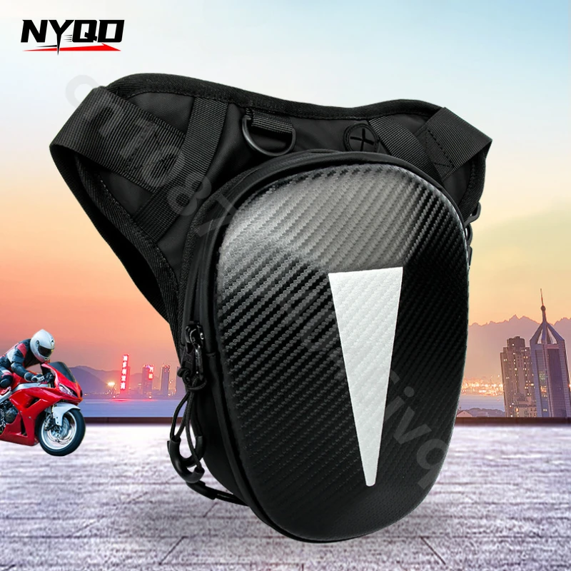 Waterproof Motorcycle Knight Waist Bag Outdoor Leisure Cycling Motorcycle Travel Hard Shell Reflective Bag Expandable