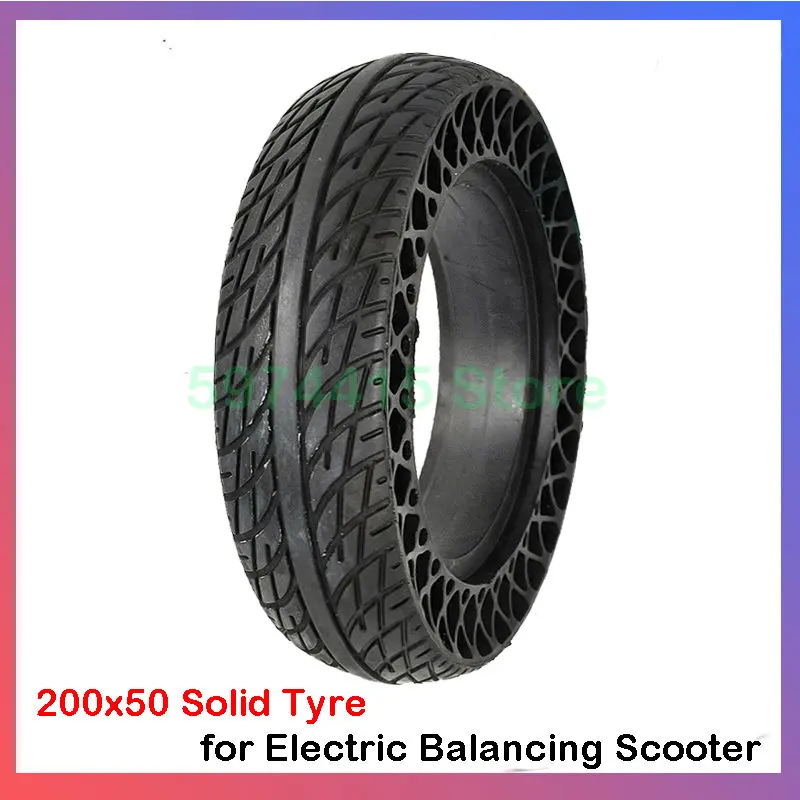 8 Inch 200x50 Solid Tire For KUGOO S1 C3 S3 Pro Electric Scooter Explosion-Proof Porous Honeycomb Tire