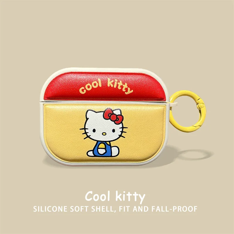 

For Airpods Pro 2 Case,Hello Kitty TPU Protective Earphone Cover For Airpods 4 Case/Airpods 1/2/3/4 Case For Girls Women Funda