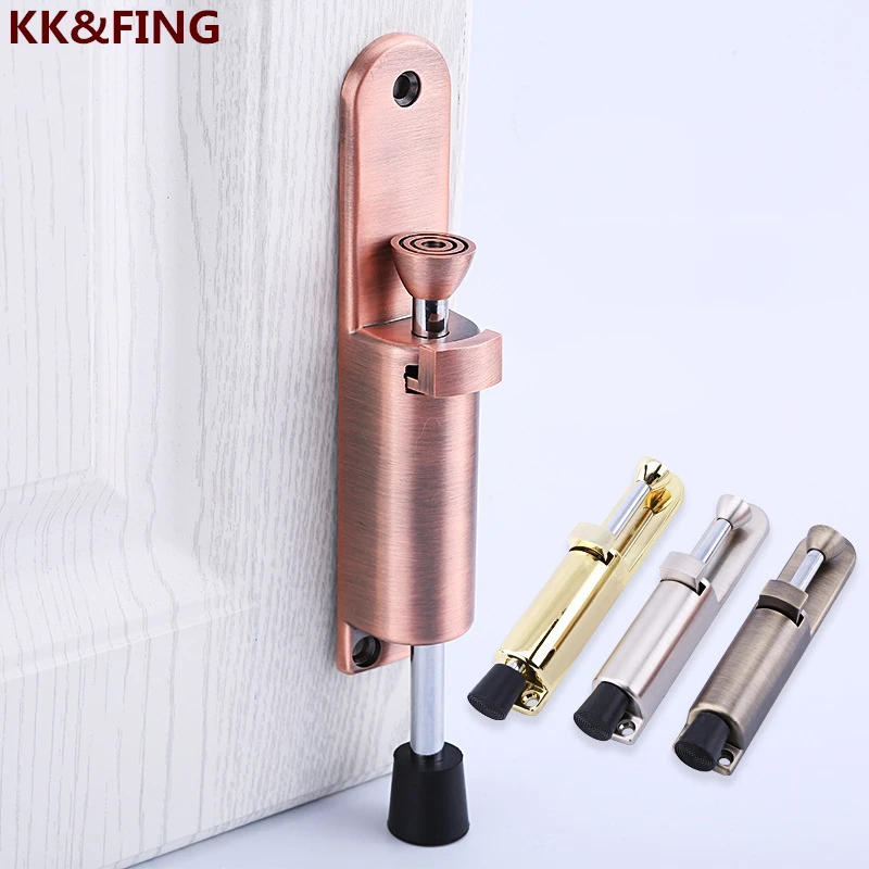 

KK&FING Zinc Alloy Lengthened Door Fixer Foot-operated Door Fixer Foot Door Top Door Suction Foot Step Door Suction