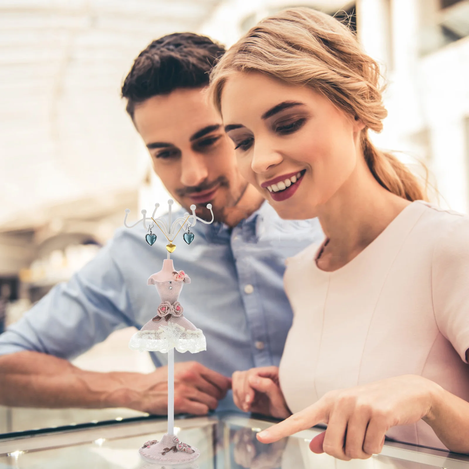 

Resin Display Stand Necklace Jewelry for Necklaces Rack Earring Holder Stands Mannequin