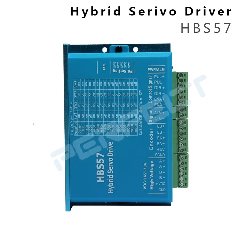 محرك متدرج مؤازر بحلقة مغلقة Nema 23 3N.m 57 Hybrid 2-Phase 132mm المعدات الكهربائية 57HSE3N + HBS57 سائق بالجملة