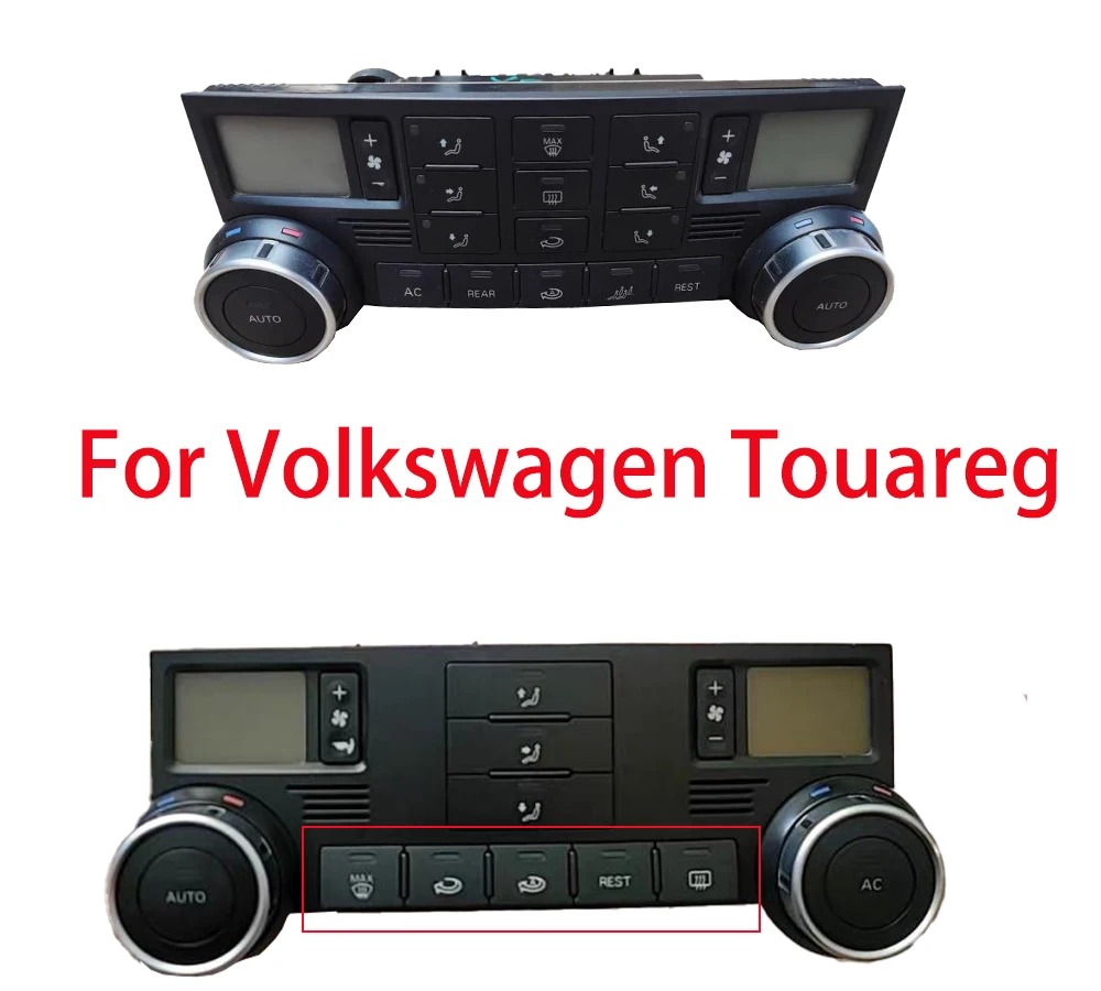 Car Automatic Air Conditioner Switch Panel For Volkswagen Touareg Air Condition Adjustment Knob Switch