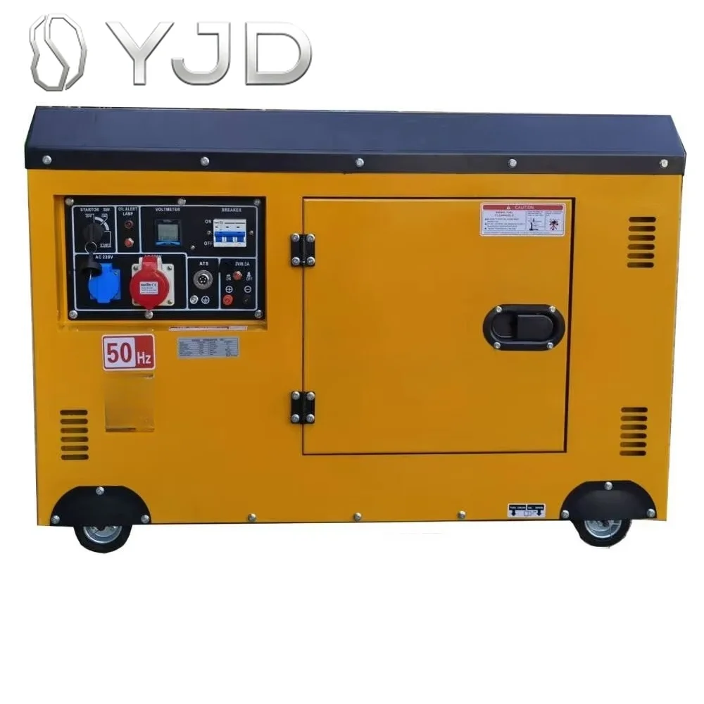 Compact Water Cooled 6kw 6.5k 6kva diesel Generator 6 kw 6kva Mono and 3phase Set