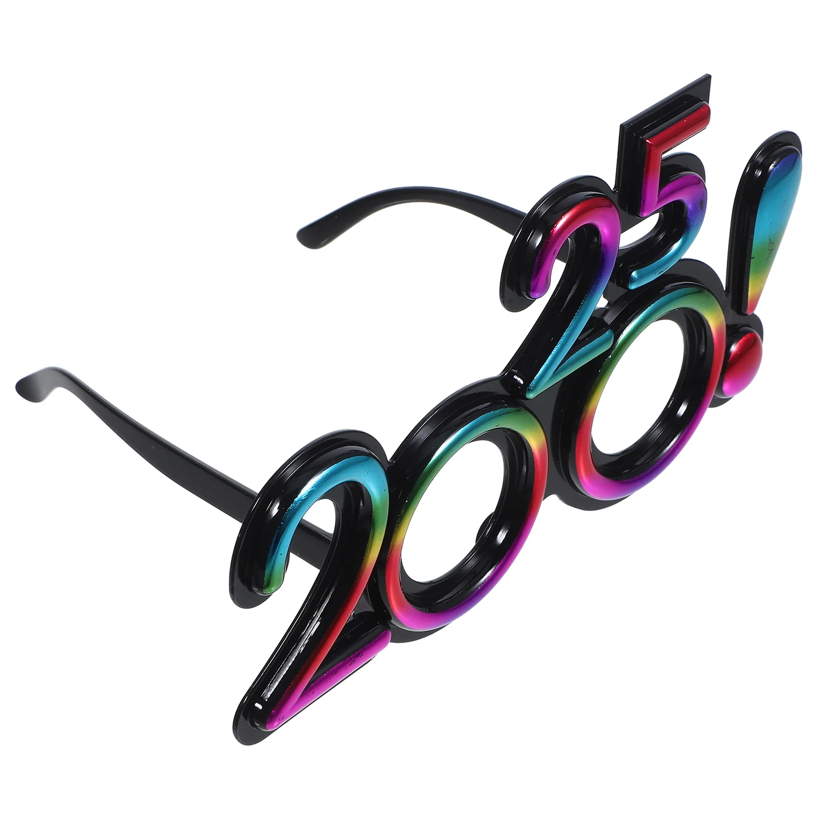 New Year Glasses Plastic 2025 Eyewear Photo Props Party Heart Shaped Sunglasses Eyeglasses Decors Mens Funny Dancing Frames